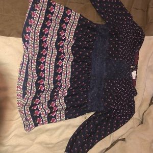 Floral long sleeve shirt